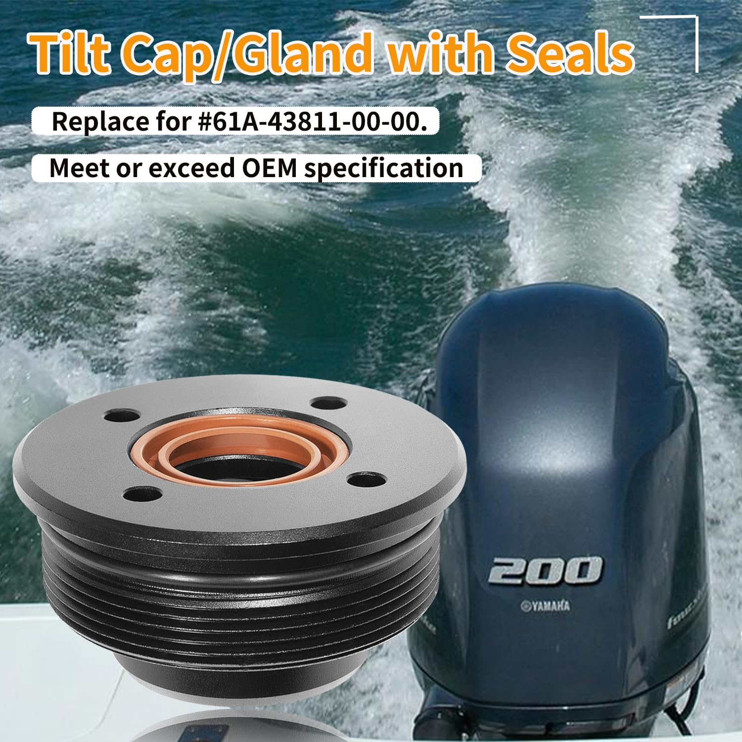 Amazon.com: johntruck Replace for 61A-43811-00-00 Tilt Cap/Gland